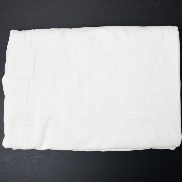 White Short Pile Velveteen Fabric - 44" x 120"