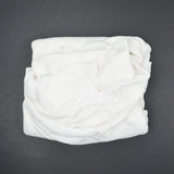 White Striped Pointelle Knit Fabric - 76" x 86"