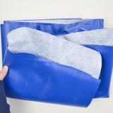 Bright Blue Faux Leather Fabric - 39" x 74"