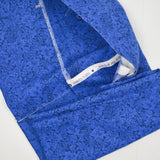 Blue Leaf Print Quilting Weight Woven Fabric - 42" x 60"