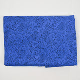 Blue Leaf Print Quilting Weight Woven Fabric - 42" x 60"