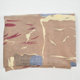 Brown, Beige + Gray Geometric Print Drapey Synthetic Woven Fabric - 45" x 184"