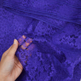 Purple Floral Lace Fabric - 59" x 144"