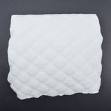 Light Gray Geometric Quilted Fabric - 33" x 52"