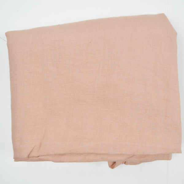 Dusty Pink-Beige Linen-Like Woven Fabric - 56" x 120" - Moth ball smell