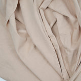 Beige Cotton Blend Jersey Knit Fabric - 60" x 70"