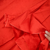 Red Shimmery Stripe Silky Woven Fabric - 29" x 128"