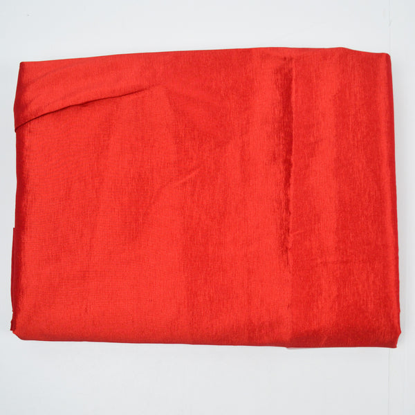 Red Shimmery Stripe Silky Woven Fabric - 29" x 128"