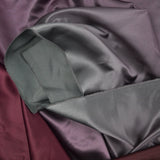 Maroon to Purple-Gray Gradient Satin Woven Fabric - 59" x 144"