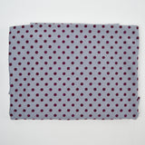 Sparkly Magenta Polka Dot + Gray Mesh Fabric - 58" x 132"
