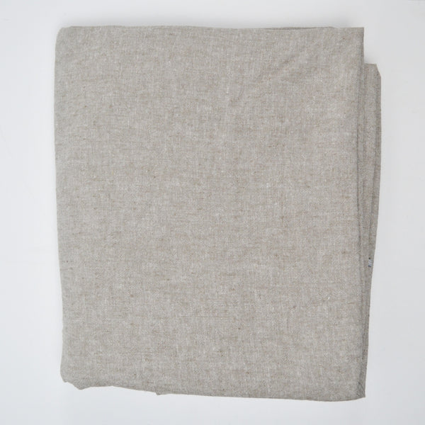 Beige Gray Washed Linen-Like Woven Fabric - 56" x 114"