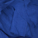 Bright Blue Thick Linen-Like Woven Fabric - 56" x 152"