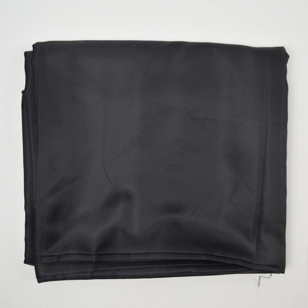 Black Checkered Damask Texture Silky Woven Fabric - 60" x 188"