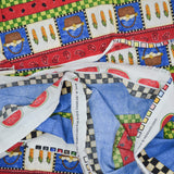 Fourth of July Farm Animal Print Quilting Weight Woven Fabric - 44" x 108"