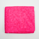 Bright Pink Dainty White Floral Print Quilting Weight Woven Fabric - 45" x 122"