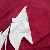 Red Faux Suede Fabric with Woven Backing - 30" x 78"