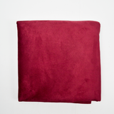 Red Faux Suede Fabric with Woven Backing - 30" x 78"