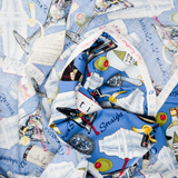 Martini Illustration Print Quilting Weight Woven Fabric - 44" x 72"