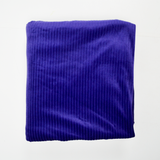 Purple Striped Velvet Knit Stretch Fabric - 66" x 88"