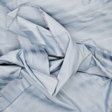 Light Blue Damask Striped Woven Drapery Fabric - 58" x 94"