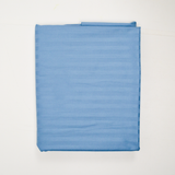 Light Blue Damask Striped Woven Drapery Fabric - 58" x 94"