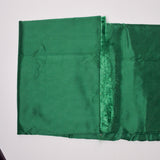 Dark Green Shiny Woven Nylon Fabric - 64" x 124"