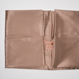 Taupe Shiny Ribbed Grosgrain Woven Fabric - 46" x 140"