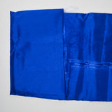 Royal/Cobalt Blue Shiny Thick Synthetic Woven Fabric - 60" x 128"