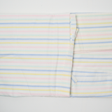 White + Pastel Rainbow Seersucker Woven Fabric - 44" x 136"