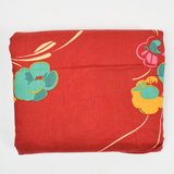 Red, Teal, Pink + Yellow Floral Print Woven Shirting Fabric - 40" x 180"