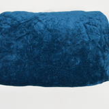 Teal Viscose + Nylon Velvet Knit Fabric - 44" x 96"