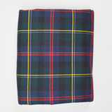 Green, Blue, Red + Yellow Plaid Woven Fabric - 52" x 90"