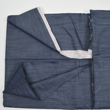 Dark Blue Lightweight Twill Woven Shirting Fabric - 58" x 148"