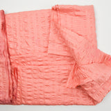 Coral Textured Stripe Puckered Woven Fabric - 47" x 248"