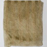 Greenish Brown + Brown Striped Velvety Upholstery Fabric - 56" x 124"
