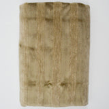 Greenish Brown + Brown Striped Velvety Upholstery Fabric - 56" x 60"