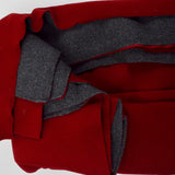 Dark Red Fleece Fabric - 62" x 84"