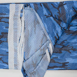Blue Camouflage Athletic Mesh Knit Fabric - 66" x 308"