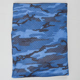 Blue Camouflage Athletic Mesh Knit Fabric - 66" x 308"