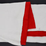 Red + White Pieced Fleece Fabric - 34" x 72"
