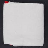 Red + White Pieced Fleece Fabric - 34" x 72"