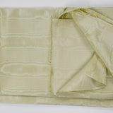 Light Yellow-Green Moire Ribbed Woven Fabric - 45" x 196"