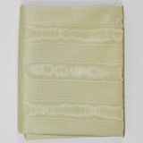 Light Yellow-Green Moire Ribbed Woven Fabric - 45" x 196"