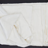 White Low Nap Twill Woven Velveteen Fabric - 44" x 72"