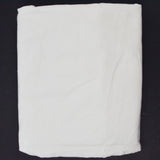 White Low Nap Twill Woven Velveteen Fabric - 44" x 72"