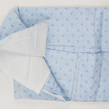 Light Blue Star Print Woven Canvas Fabric - 62" x 160"