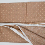 Brown Geometric Print Stain Resistant-Coated Woven Drapery Fabric - 44" x 128"