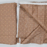 Brown Geometric Print Stain Resistant-Coated Woven Drapery Fabric - 54" x 400"