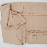 Beige Flowy Crepe Woven Fabric - 42" x 124"