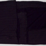 Black + Gray Stripe Soft Woven Apparel Fabric - 44" x 48"